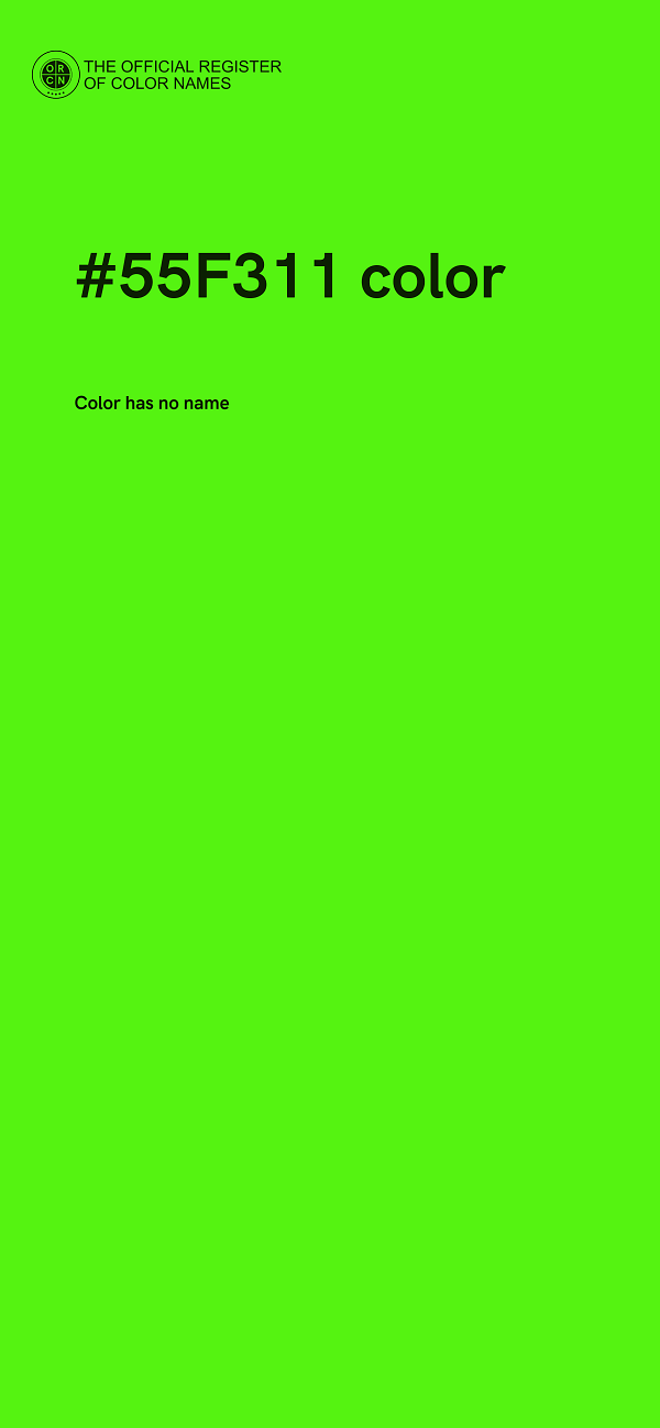 #55F311 color image