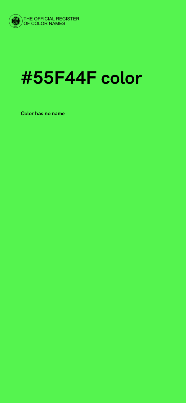 #55F44F color image