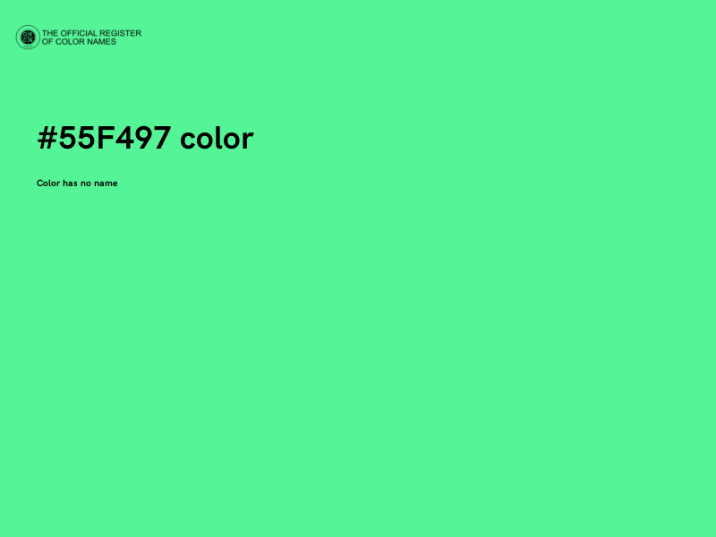 #55F497 color image