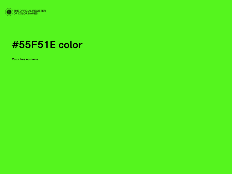 #55F51E color image