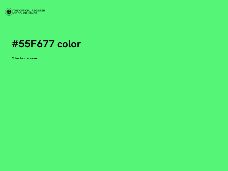 #55F677 color image