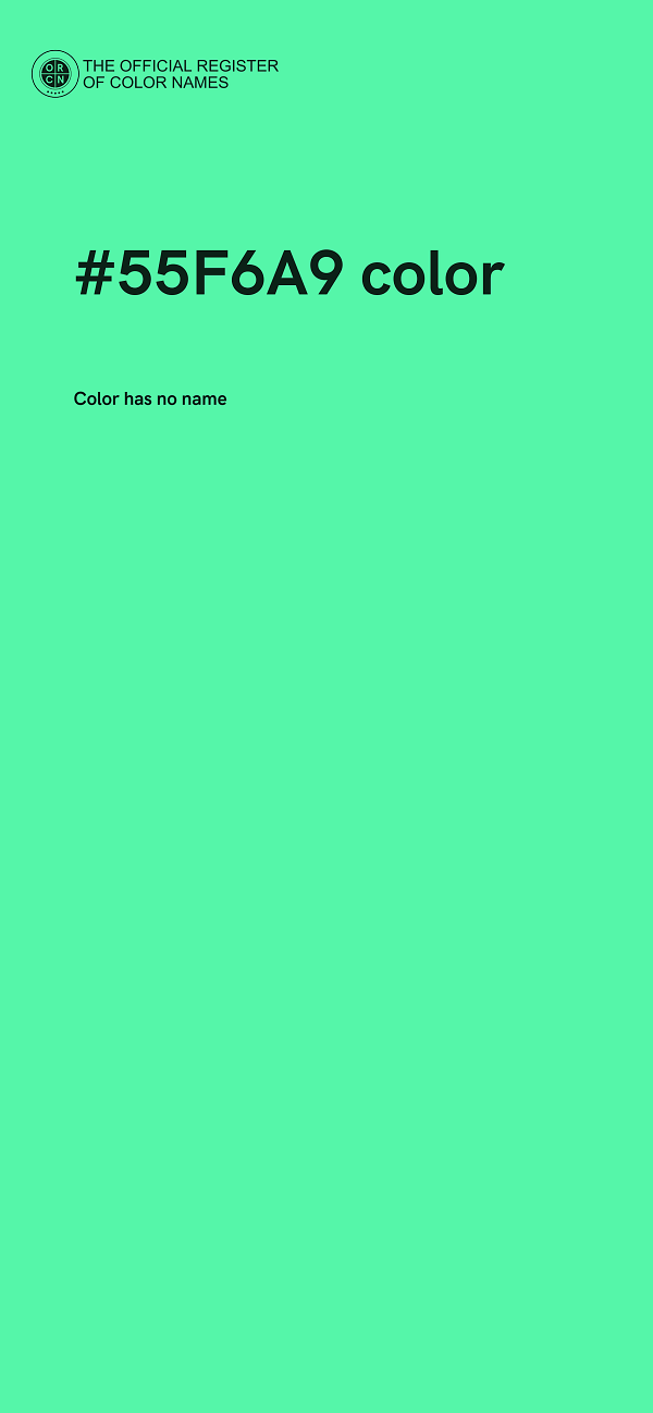 #55F6A9 color image