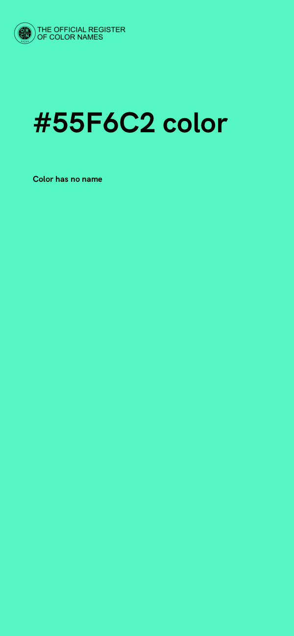 #55F6C2 color image