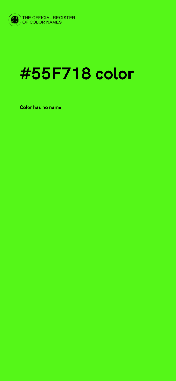 #55F718 color image