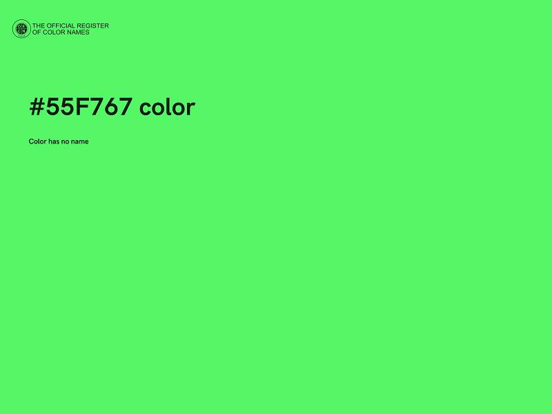 #55F767 color image