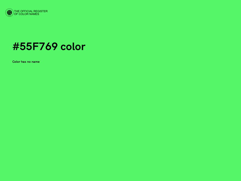 #55F769 color image