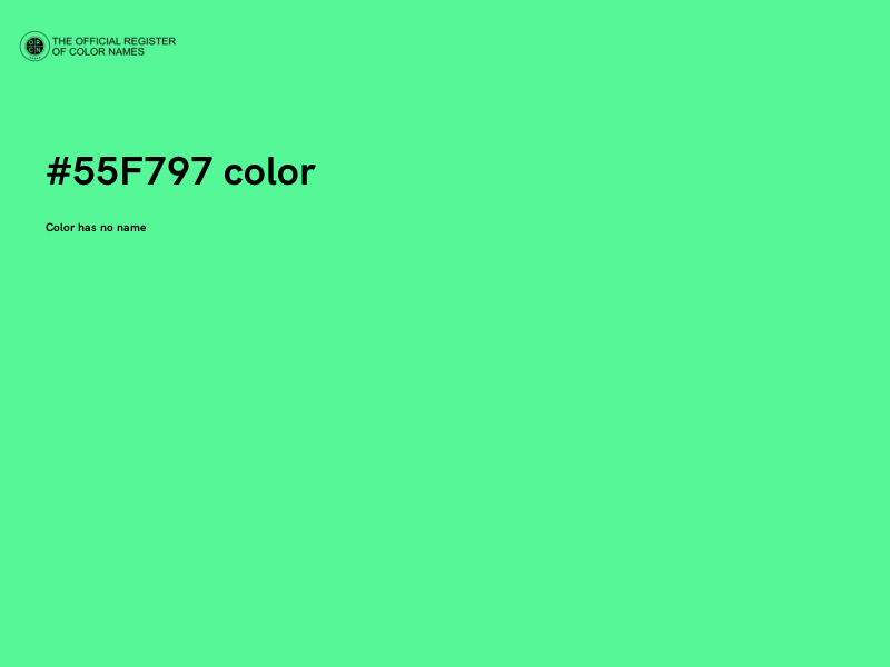 #55F797 color image
