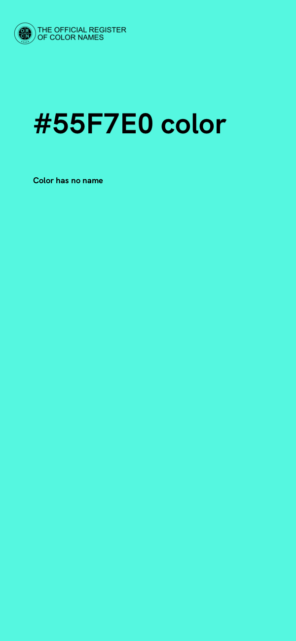 #55F7E0 color image