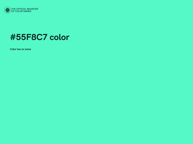 #55F8C7 color image