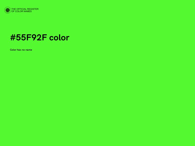 #55F92F color image