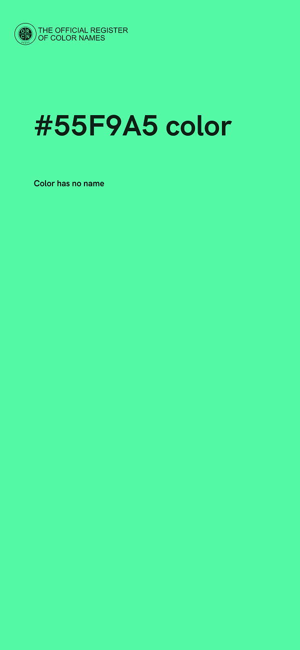 #55F9A5 color image