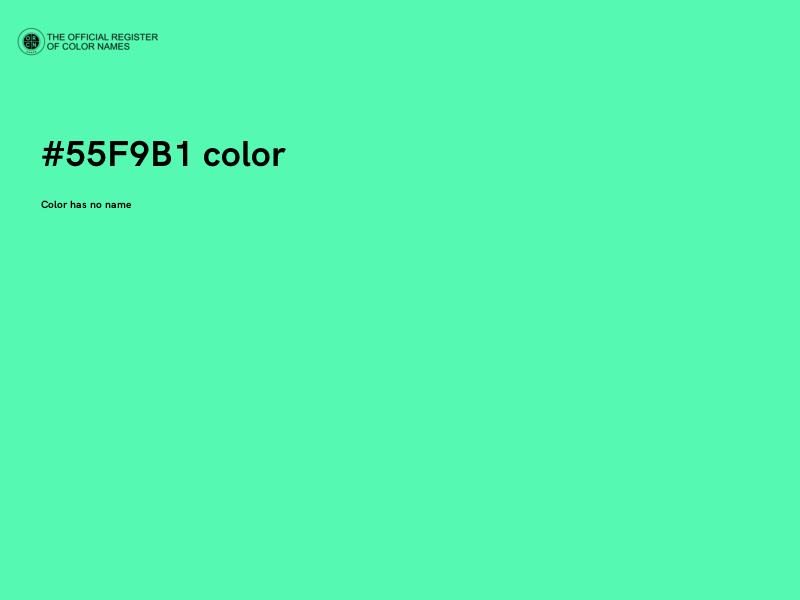 #55F9B1 color image