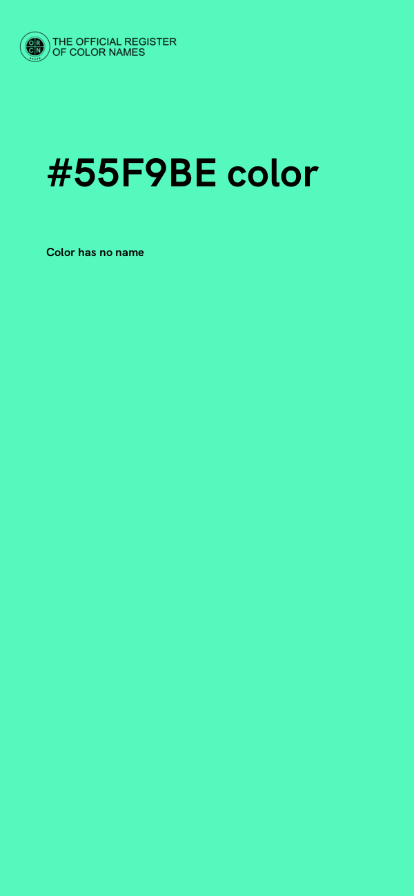 #55F9BE color image