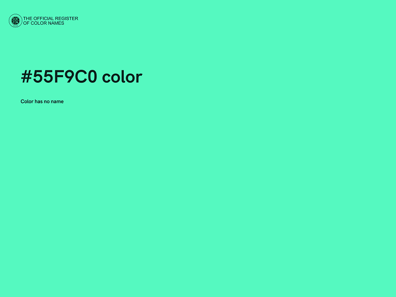 #55F9C0 color image