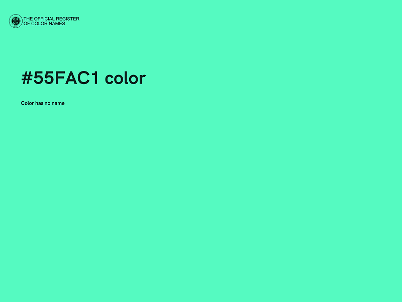 #55FAC1 color image