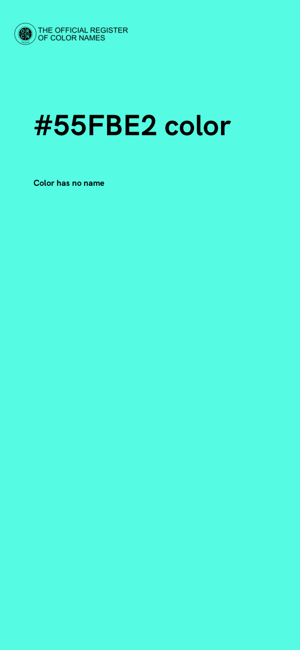 #55FBE2 color image