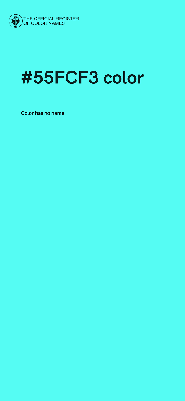 #55FCF3 color image