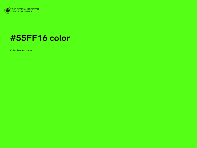 #55FF16 color image
