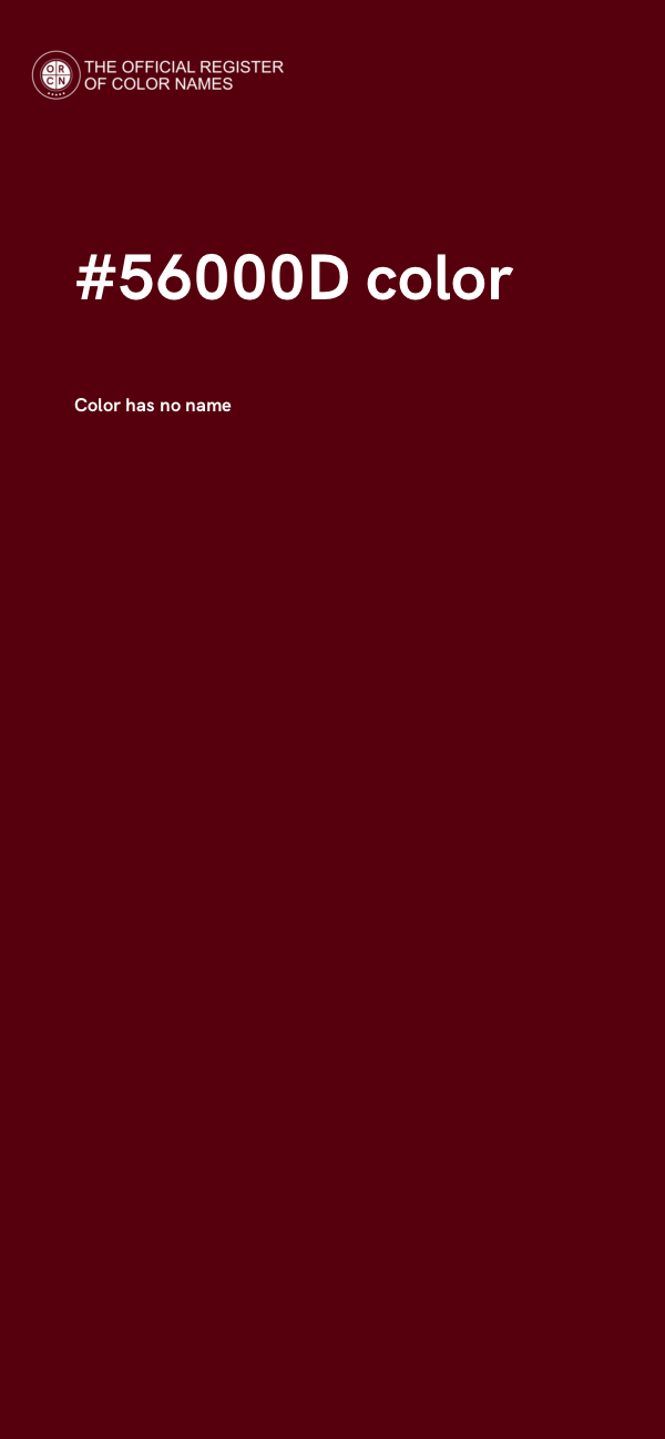 #56000D color image