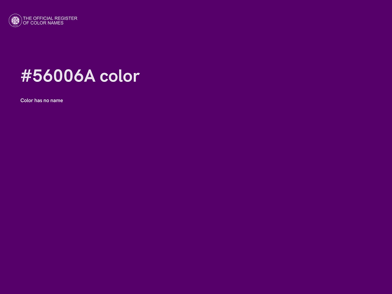 #56006A color image