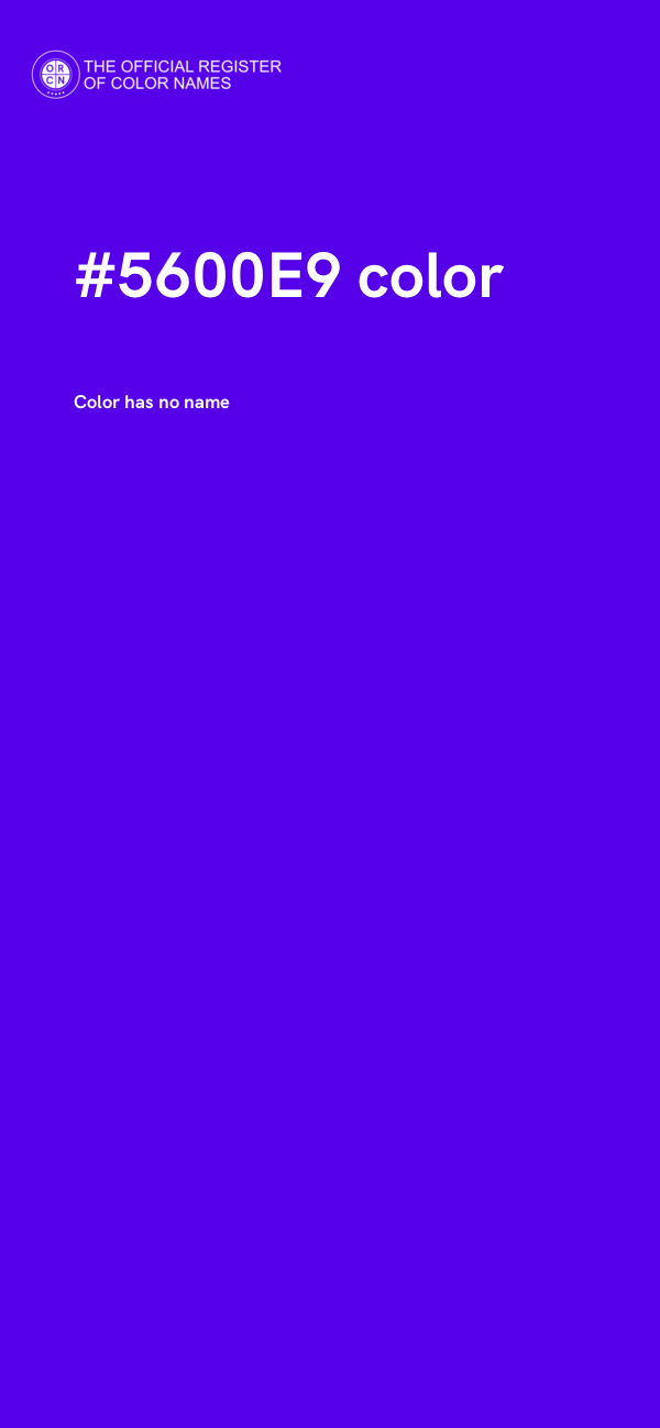 #5600E9 color image