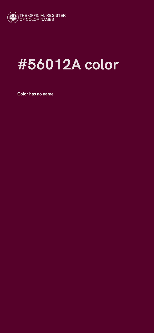 #56012A color image