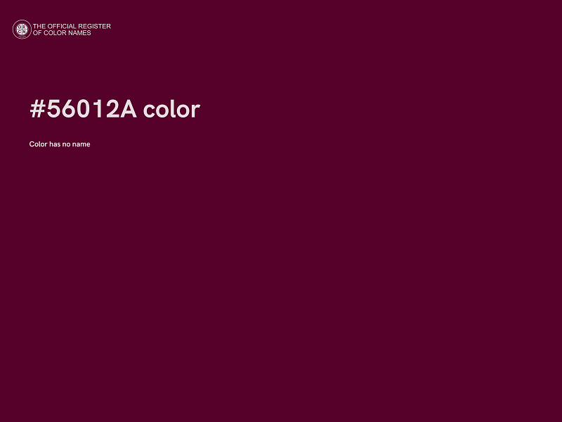 #56012A color image