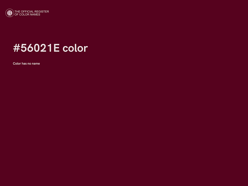 #56021E color image