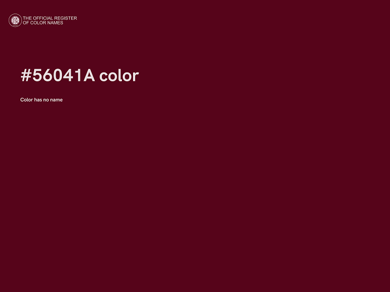 #56041A color image