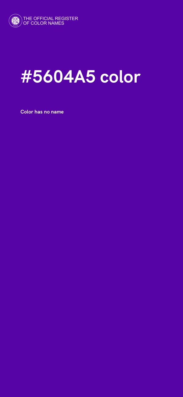 #5604A5 color image