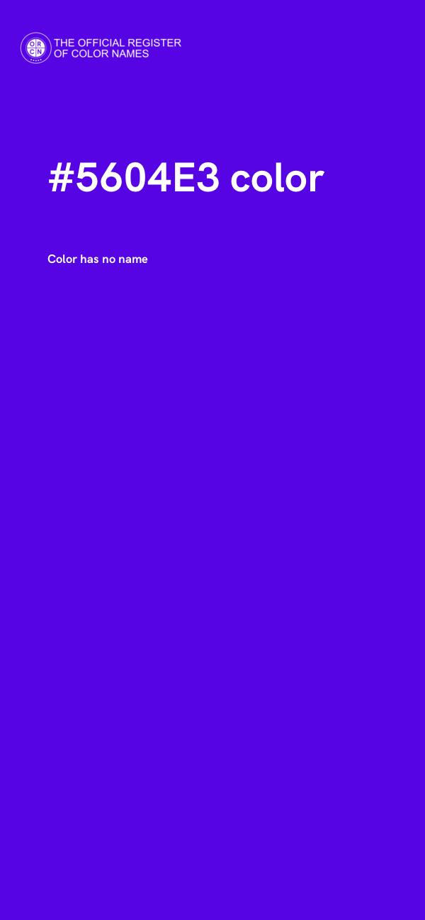 #5604E3 color image