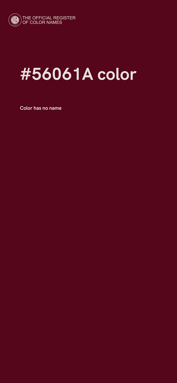 #56061A color image