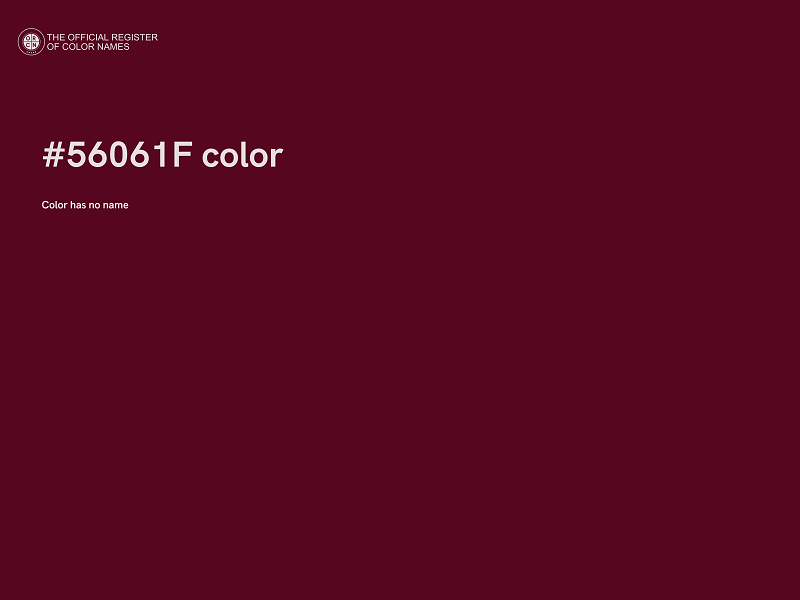 #56061F color image