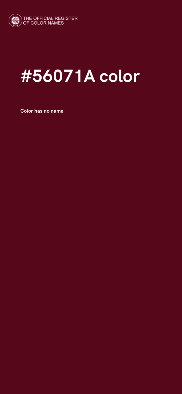 #56071A color image