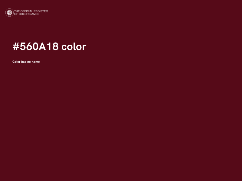 #560A18 color image