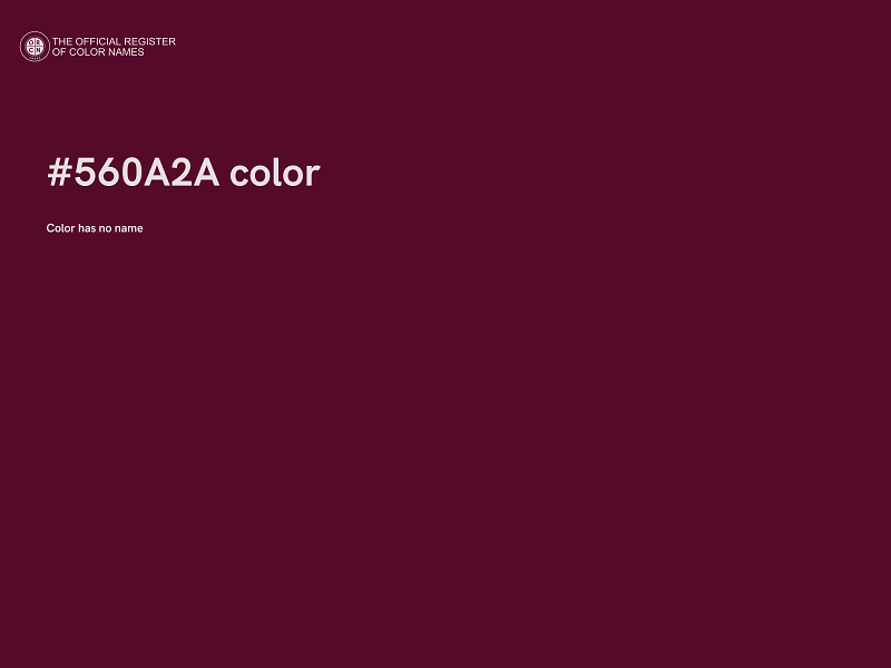 #560A2A color image