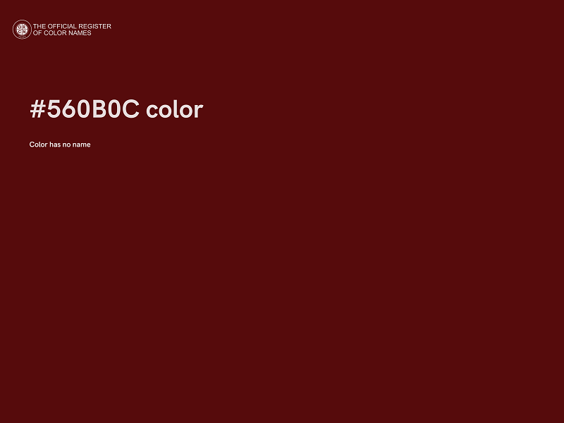 #560B0C color image