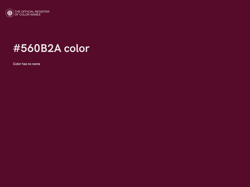 #560B2A color image