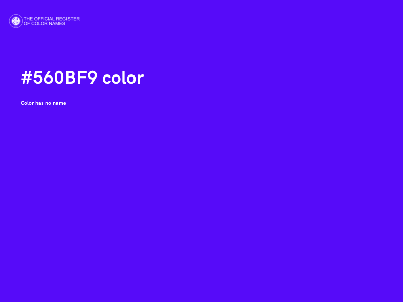 #560BF9 color image