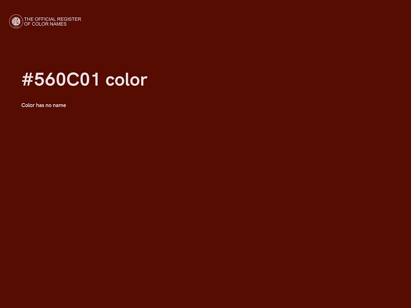 #560C01 color image