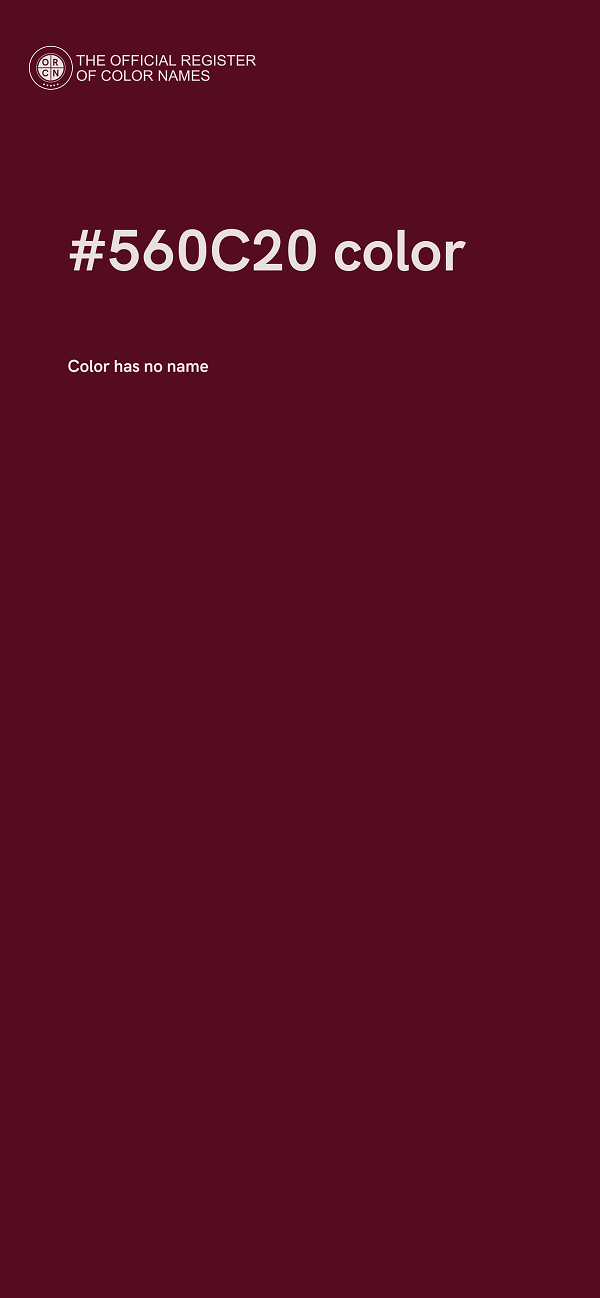 #560C20 color image