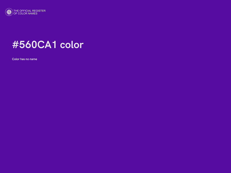 #560CA1 color image