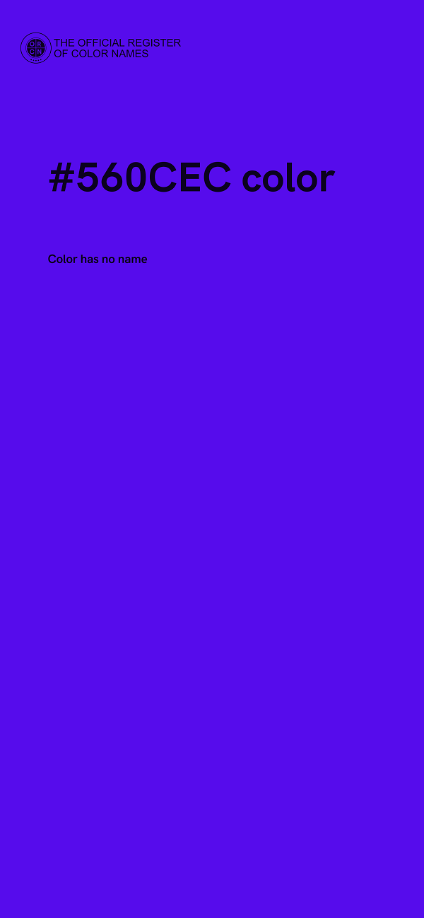 #560CEC color image