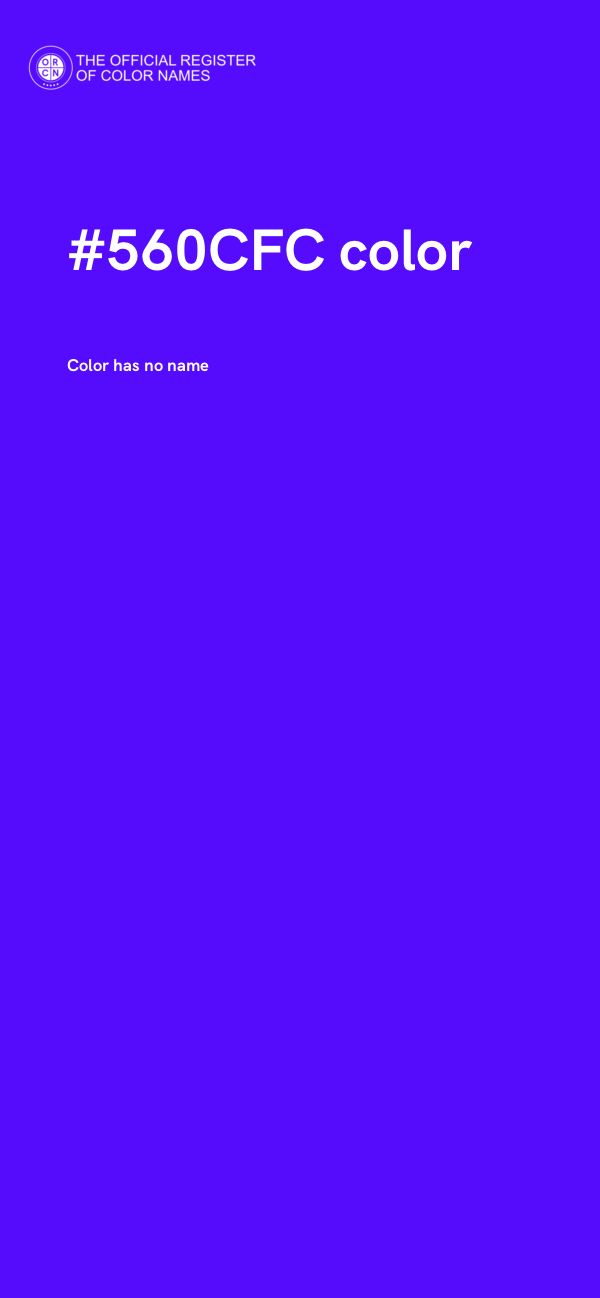 #560CFC color image