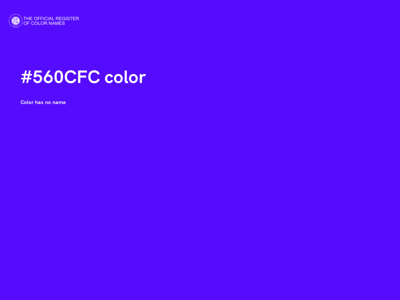 #560CFC color image