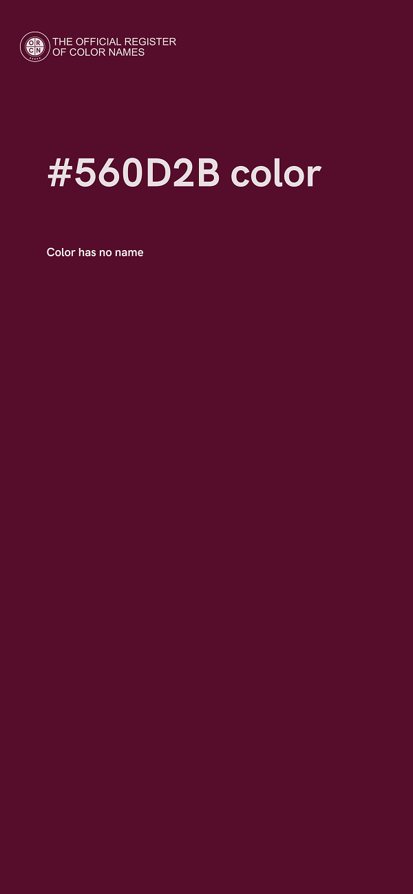 #560D2B color image