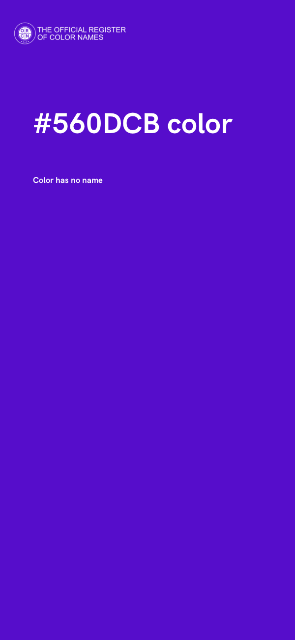 #560DCB color image