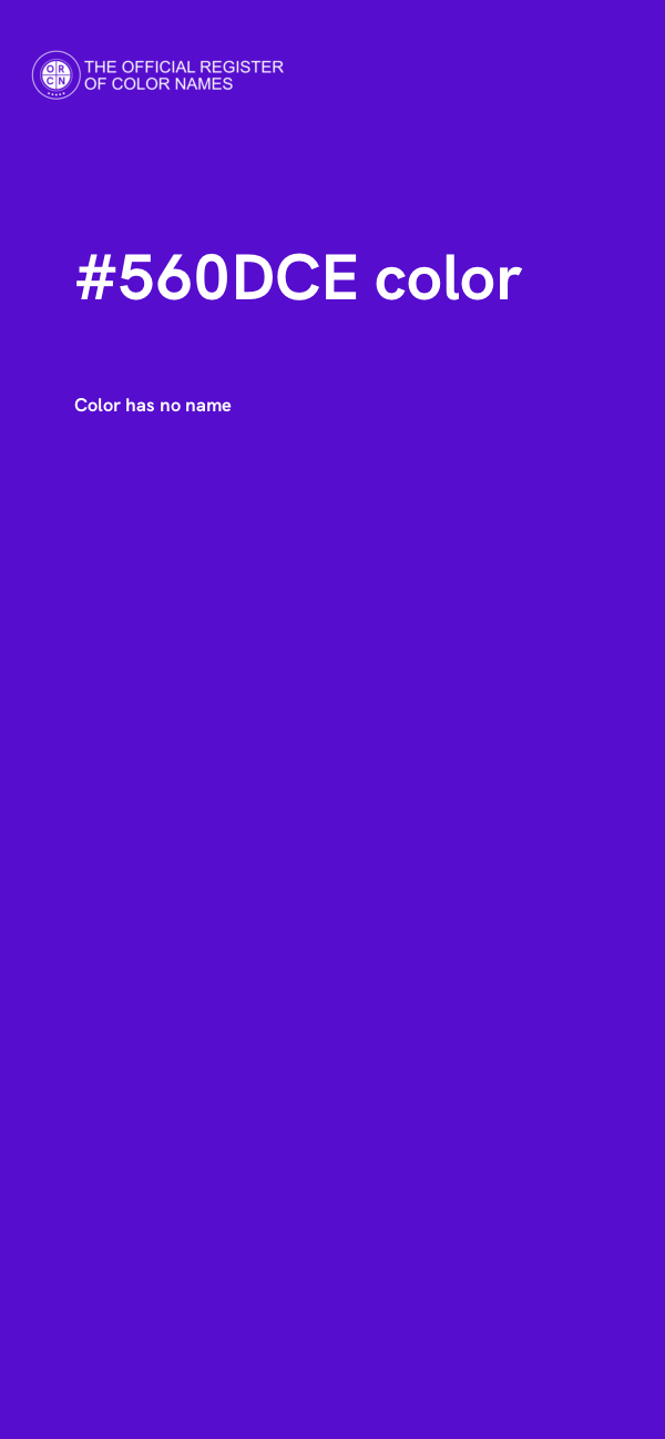 #560DCE color image