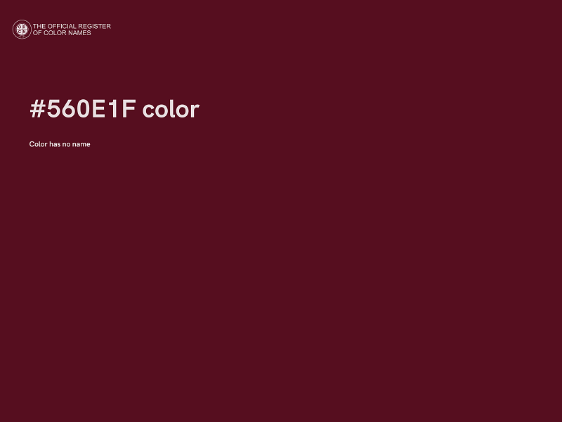 #560E1F color image