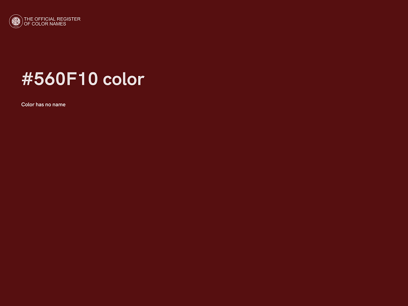 #560F10 color image